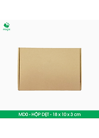 MD0 - 18x10x3 cm - 100 Thùng hộp carton trơn đóng hàng