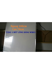 Bảng mica trắng 70 x 100cm viết bút lông viền nhôm + Tặng 01 bút lông bảng