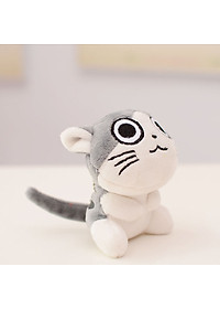 Móc khóa gấu bông mèo Chii (11 cm) - Mẫu 2, Màu Xám