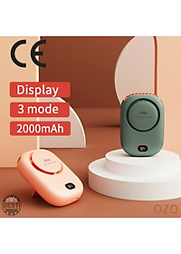 Quạt Mini Tích Điện Đeo Cổ Thời Trang Besti Y01,  3 Tốc Độ Gió Siêu Mát, Chạy Siêu Êm, Dung Lượng Pin 2000mAh, Phù Hợp Khi Chạy Bộ, Đi Du Lịch , Văn Phòng, Đi Chơi- Hàng Chính Hãng