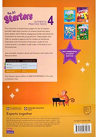 Pre A1 Starters 4 Authentic Practice Tests: Student's Book Without Answers With Audio - FAHASA Reprint Edition