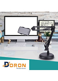 Giá Đỡ Điện Thoại Khung Kim Loại Xoay 360 độ, Chân Đế Chống Lật, Tùy Chỉnh Nhiều Góc Độ, Dùng Để Livestream, Giải Trí, Học Online - HÀNG CHÍNH HÃNG