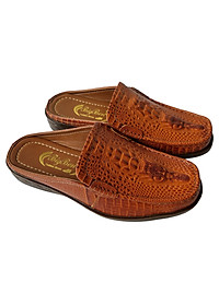 Dép Sục Bít Mũi Nam BIGGBEN Da Bò Thật Vân Cá Sấu SB44