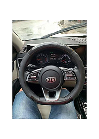 Bọc Vô Lăng, Bọc Tay Lái Mẫu Chữ D Custom- lắp vừa Cho Xe Kia Seltos, XL7, Almera...