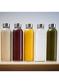 Bình thủy tinh Detox dung tích 500ml (set 5 bình)