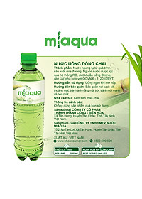 Thùng 24 chai Nước MiaQua-Nước Uống Hương Mía Tự Nhiên Miaqua/355ml/Chai