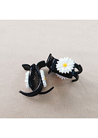 KẸP CÀNG CUA - 3 RĂNG - ĐÍNH HOA