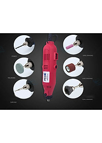 Máy mài khoan, mài khuôn SKY GT211| Khoan - cắt - mài đa năng - máy làm lũa - điêu khắc | Công suất 360W - Đầu mũi 3 ly, điều chỉnh tốc độ 6 cấp | Bộ phụ kiện 100 chi tiết | Bảo hành 3 tháng