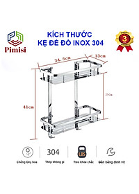 Kệ Nhà Tắm Để Đồ Gắn Tường Phẳng Thẳng Hay Để Góc Pimisi Inox 304 Hình Chữ Nhật Đựng Đồ Trong Phòng Tắm Sáng Bóng Dễ Vệ Sinh Hoặc Kệ Nhà Bếp 1 - 2 Tầng Thông Minh Gắn Tường Bằng Khoan Đinh Vít Chắc Chắn | Hàng Chính Hãng