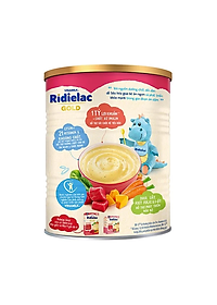 BỘT ĂN DẶM RIDIELAC GOLD BÒ RAU CỦ - HỘP THIẾC 350G
