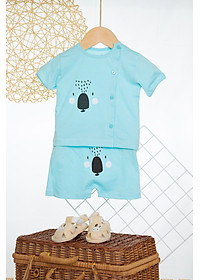 Bộ sơ sinh cotton bác sĩ màu ngắn cho bé - BBC39