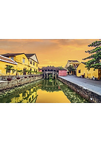 Bộ tranh xếp hình cao cấp 1000 mảnh 50x80cm – Chùa Cầu, Hội An