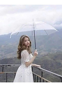 Ô đi mưa trong suốt - dù che mưa che nắng trong suốt, bền- đẹp
