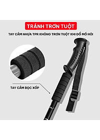 Gậy Leo Núi Hợp Kim Nhôm, siêu nhẹ 230g, gấp gọn 30cm tiện lợi đem theo đi dã ngoại, trekking, phượt - Hãng dododios