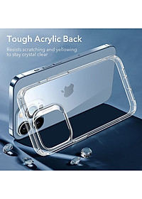 Ốp Lưng Cho iPhone 13 / 13 Pro / 13 Pro Max ESR Classic Hybrid Shock-Absorbing Case (Mặt Lưng Kính Cường Lực) - Hàng Nhập Khẩu