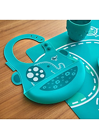 Yếm silicon ăn dặm cho bé Marcus & Marcus, từ 6 tháng