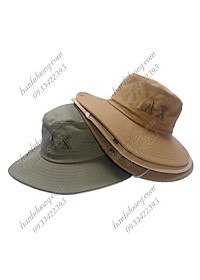 Mũ tai bèo nam thêu chữ A-X nón tai bèo lính vành rộng giúp chống nắng tốt với chất liệu vải cotton tốt mềm mại dễ thấm