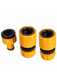 Đầu nối ống nước, đầu nối nhanh - Bộ 3 đầu nối vòi nước tưới cây ( phù hợp cho 3/4 và 1/2 tiêu chuẩn)