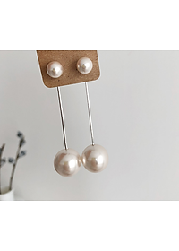 Bông Tai Ngọc Trai phối nhỏ to Hot Trend