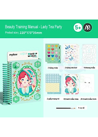 Đồ chơi Trang Điểm Cắt Dán và Tô Màu Nước - Mideer Makeup Manual