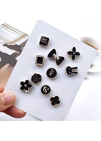 Set 10 Cúc Áo Mini Chống Hở, Ghim Cài Áo Trang Trí, Khuy Cài Áo Thời Trang Hàn Quốc Giá Rẻ 