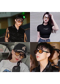 Kính màu Vàng đi đêm - siêu hottrend cho Nam và Nữ  + tặng Tuavit móc khóa mini đa năng