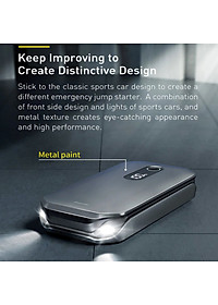 Bộ kích nô acquy kiêm sạc dự phòng 12000mAh Baseus CRJS03-01 - HÀNG CHÍNH HÃNG 