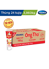Bộ 6 Tuýp SĐCĐ Vinamilk Ông Thọ Đỏ - Loại Tuýp 165g.
