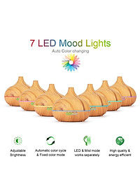 Máy xông tinh dầu VINBUY bầu tiên, máy phun sương tạo ẩm, máy xông tinh dầu phòng ngủ, spa, tự động, chuyên dụng phòng lớn led 07 màu - Hàng chính hãng