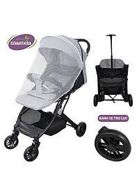 Xe đẩy gấp gọn cho bé Mastela HN-275 - Xe đẩy em bé sơ sinh cao cấp với tay kéo du lịch tiện lợi và khung aluminium siêu bền bảo hành 12 tháng