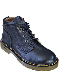 Giày boots nam cao cổ HÀ NAM da bò thật đế đốc tờ cao cấp DT2022