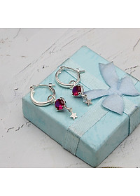 Hoa Tai Trẻ Em Bạc Hiểu Minh HTE005