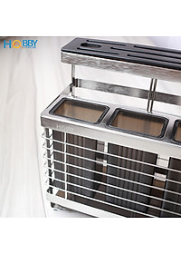 Kệ đựng đũa muỗng dao kéo inox 304 dán tường Hobby home decor KDMT3