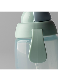 Bình tập uống nước có ống hút bi trọng lực chống tràn, chống sặc Tommee Tippee Trainer Straw, 240ml, cho bé từ 6 tháng– Xanh
