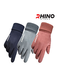 Găng tay da lộn giữ ấm mùa đông Rhino G801 nam nữ, chống gió