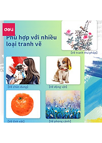 Màu bột Gouache Deli dạng tuýp 12ml Deli - 5/12/24 màu - 1 hộp - EC11 .