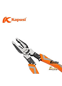 Kìm điện đa năng 8.5inch 215mm KAPUSI Japan, thép CR-V độ cứng cao lưỡi kìm sắc bén K8070