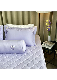 Bộ ga giường chần bông KBedding by Everon KMTS 104 Microtencel Tím (4 món)