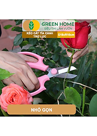 Kéo Cắt Cành GreenHome, D18xr10cm, Dụng Cụ Làm Vườn, Tối Ưu Giảm Lực Tay, Màu Sắc Hiện Đại, Dễ Sử Dụng Cắt Tỉa Hoa