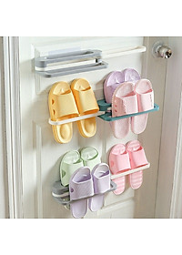 Kệ Để Giày Dép Thông Minh Thanh Treo Khăn Đa Năng, Giá Treo Kẹp Dép Tiện Dụng Treo Tường 3 NGĂN Gấp Gọn Dán Tường - Hàng Loại 1 - CHính Hãng MINIIN