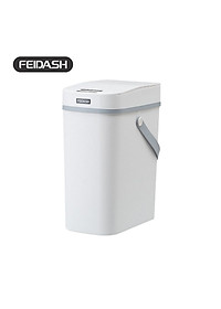 Thùng Rác Thông Minh Cảm Biến Đa Năng Độ Nhạy Cao Tự Động Đóng Mở Khi Cho Rác Vào Thùng Vô Cùng Tiên Lợi FEIDASH TG6020U 10L - Thiết kế sang trọng làm đẹp không gian gia đình bạn - Quai sách cao su mềm mại không gây đau tay khi mang xách