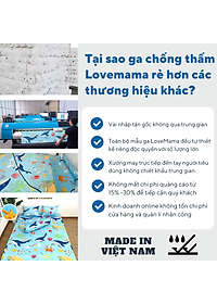 Ga chống thấm thun Lụa loại 1 chính hãng LoveMama không nóng, mềm mại thoáng mát