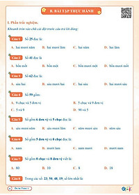 Bộ ÔN HÈ Lớp 1 (Toán + Tiếng Việt) - Dành cho học sinh lớp 1 lên lớp 2 - Theo chương trình SGK mới nhất