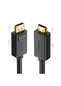 Dây cáp DisplayPort sang HDMI hỗ trợ phân giải 1920x1200 dài 1M UGREEN DP101 10238 - Hàng chính hãng
