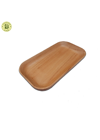 Khay Gỗ Hình Chữ Nhật Có Chân Đế Dài 18 Cm TL71 - Đồ Gỗ Nhà Bếp Thương Hiệu Trường Sơn