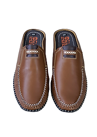 Dép bít mũi nam da bò thật HÀ NAM cao cấp GSB2045