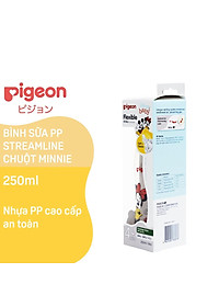 Bình Sữa Pigeon PP Streamline Hình Chuột Minnie 150ml250ml