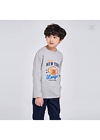 Áo bé trai BIGFOX - MISS MEOW thu đông, áo thun dài tay cho bé size đại in hình bóng bầu dục Newyork 11 - 38 kg