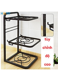 Kệ để vung nồi nhiều tầng tùy chọn HOBBY Home Decor KNV1 - đặt dưới bếp hoặc dán lên tường