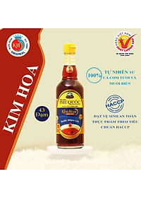 Nước Mắm Kim Hoa Phú Quốc 43 độ đạm hộp 2 chai 520ml - mỗi chai 520ml